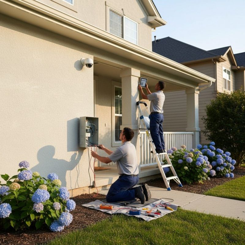 Local Home Security System Repair pros at work