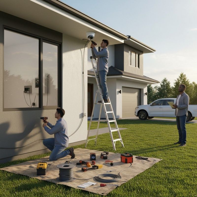 Surveillance Camera Installation detail
